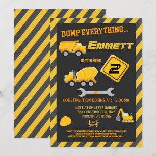 Invitation La construction usine l'invitation de fête