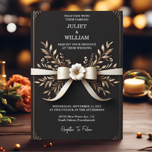 Invitation La Corde Florale Mignonne Que Nous Tient Le Mariag