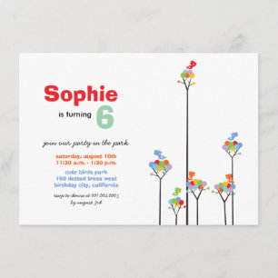 Invitation La couleur lunatique pointille anniversaire