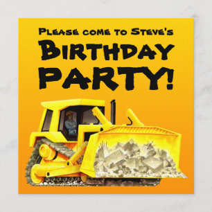 Invitation La coutume badine la partie de bouteur de