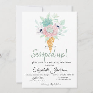 Invitation La crème glacée réussit la Fête des mariées de fle