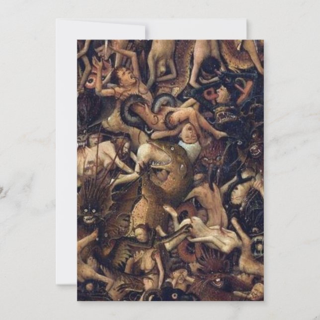 Invitation La Crucifixion Le jugement Dernier de Jan Van Eyck (Devant)