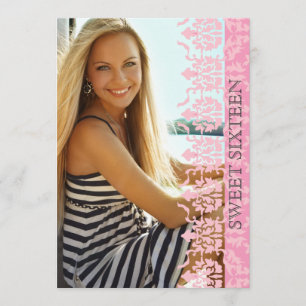 Invitation La damassé voient l'invitation de photo