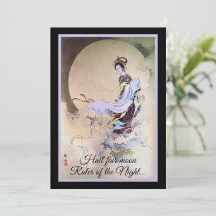 Invitation La déesse de la lune Chang'e