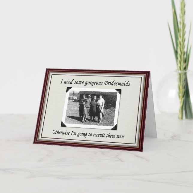 Invitation La demoiselle d'honneur ou a choisi un homme ? - (Devant)