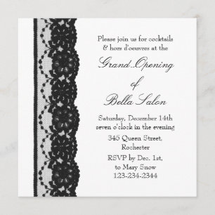 Invitation La dentelle française d'ouverture du Grand Blanc