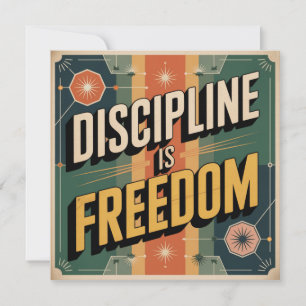 Invitation La Discipline Est La Liberté