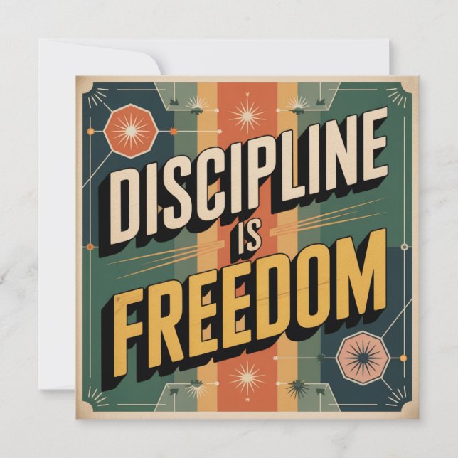 Invitation La Discipline Est La Liberté (Devant)