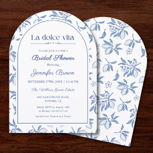 Invitation La Dolce Vita Baby Shower   Citron Italien 