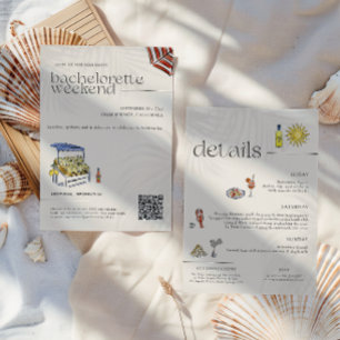 Invitation La Dolce Vita   Bachelorette italienne d'été 
