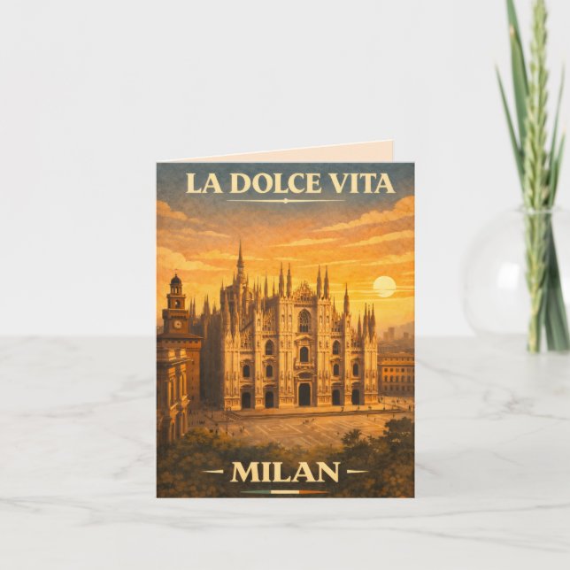 Invitation La Dolce Vita - Capri Vintage Travel Poster (Devant)