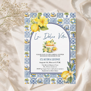 Invitation La Dolce Vita Carreaux de sol italiens Baby Shower