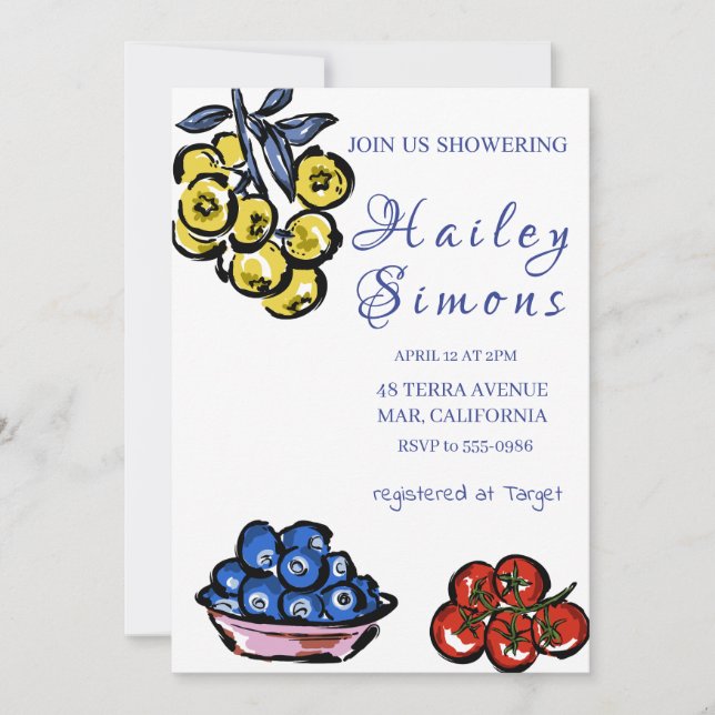 Invitation La Dolce Vita Citron italien jaune (Devant)