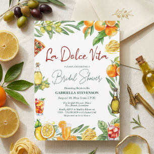 Invitation La Dolce Vita Cocktail Italien Enterrement de Vie 