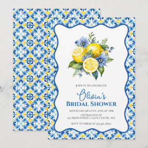 Invitation La Dolce Vita Fête de mariage floral au citron