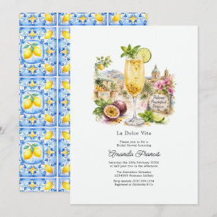 Invitation La Dolce Vita Fête de Mariage Prosecco Côte Amalfi