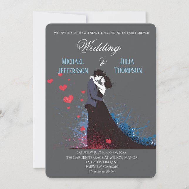 Invitation La Dolce Vita Inspiration française Classique 1940 (Devant)