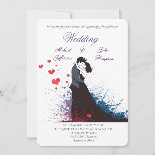 Invitation La Dolce Vita Inspiration française Classique 1940 (Devant)