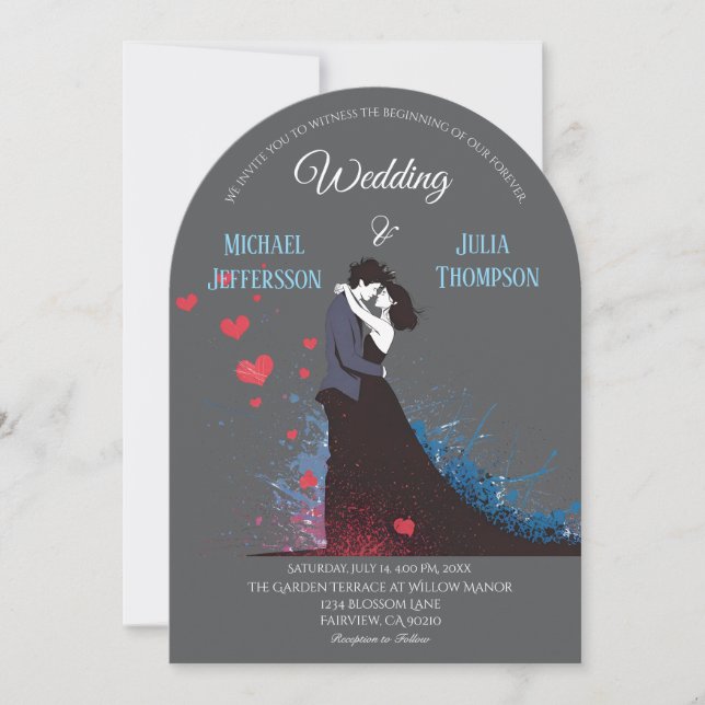 Invitation La Dolce Vita Inspiration française Classique 1940 (Devant)