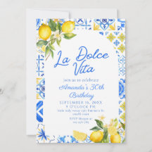La Dolce Vita Italien Lemon élégant 30e anniversai