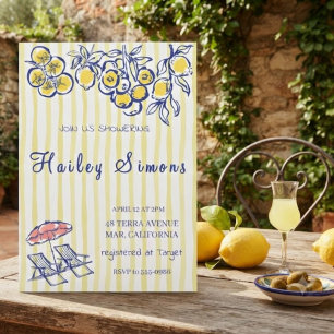 Invitation La Dolce Vita Jaune Citron Italien