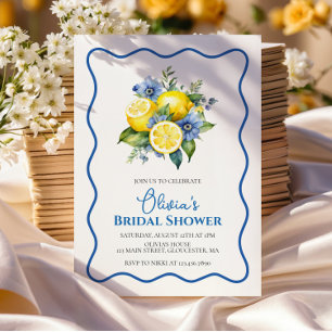 Invitation La Dolce Vita Lemon Fête des mariées fleurie