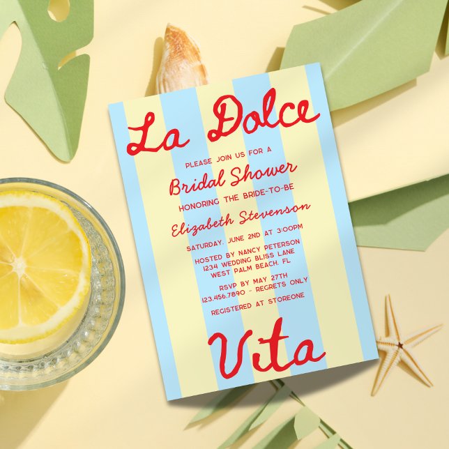 Invitation La Dolce Vita Mariage écriture manuscrite (Créateur téléchargé)