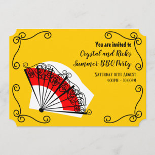 Invitation La fan espagnole accule horizontal