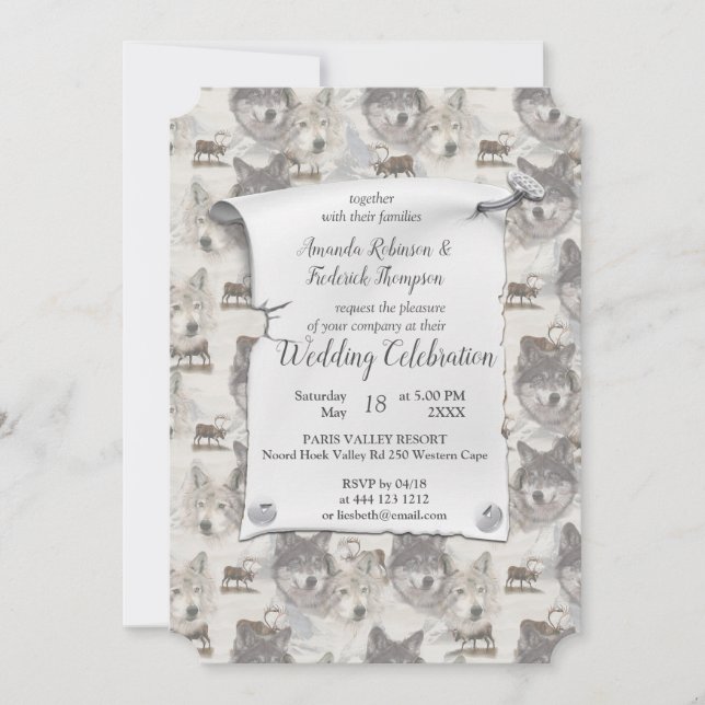 Invitation La faune canadienne (Devant)