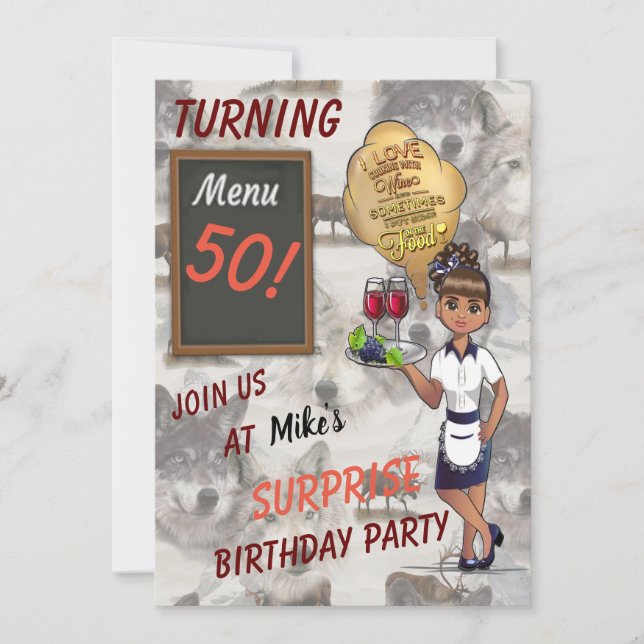 Invitation La faune canadienne (Devant)