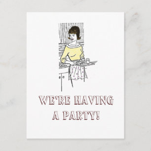 Invitation La femme au foyer des années 1960 - Invitation, No