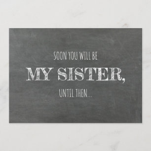 Invitation La femme de chambre d'honneur / Proposition d'honn