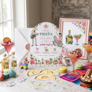 Invitation La fête commence avec une Fiesta de Fiançailles