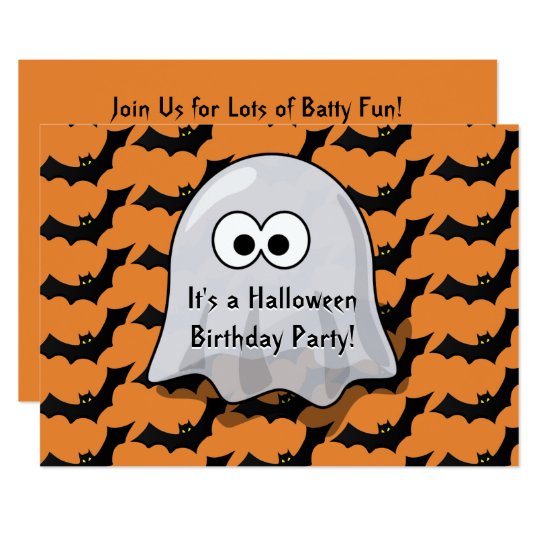 Invitation La Fete D Anniversaire Mignonne De Halloween De Zazzle Fr