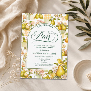 Invitation La fête de fiançailles Cottagecore The Perfect Pai
