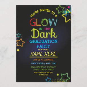 Invitation La Fête De La Graduation S'Éclate Dans Le Invitati