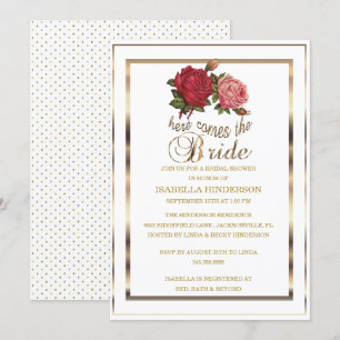 Invitation La Fête de la mariée - vient ici la jeune mariée -