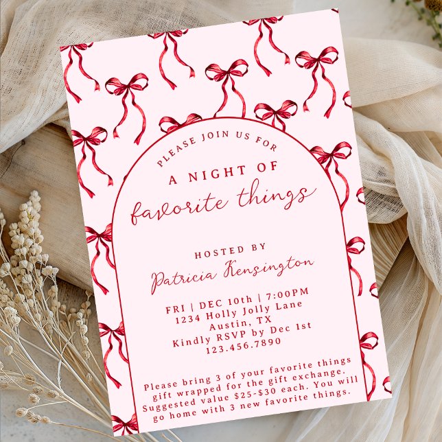 Invitation La fête d'échange de cadeaux de Noël des choses pr (Créateur téléchargé)