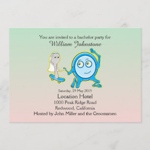 Invitation La fête d'enterrement de vie de garçon de The Dish