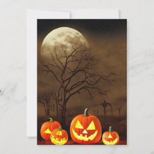 Invitation La fête Déplaisante du cimetière d'Halloween Bash