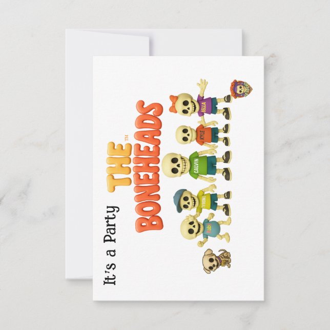 Invitation La fête des Crânes d'Os™ (Devant)