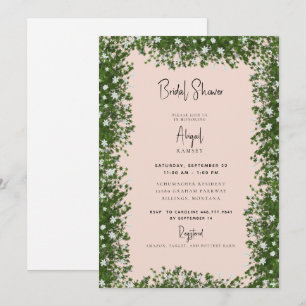 Invitation La Fête des mariées de la brume du souffle du bébé