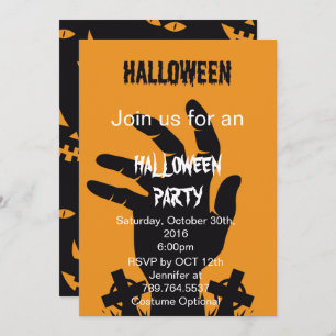 Invitation La fête d'Halloween