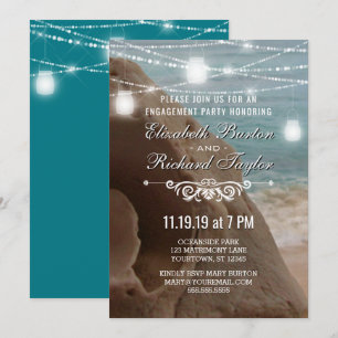 Invitation La ficelle turquoise allume la partie de