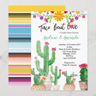 Invitation La fiesta couple l'invitation de wedding shower