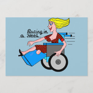 Invitation La fille dans un talon a besoin de l'amputé de