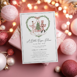 Invitation La Fille du Sucre de Casse-Noisette Baby Shower 