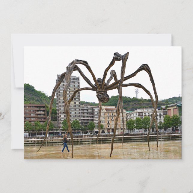 Invitation "La fille et l'araignée." Imaginaire. (Devant)