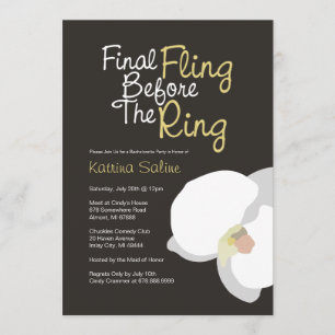 Invitation La finale de l'orchidée blanche avant l'invitation