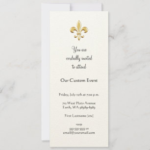 Invitation La Fleur de Lis